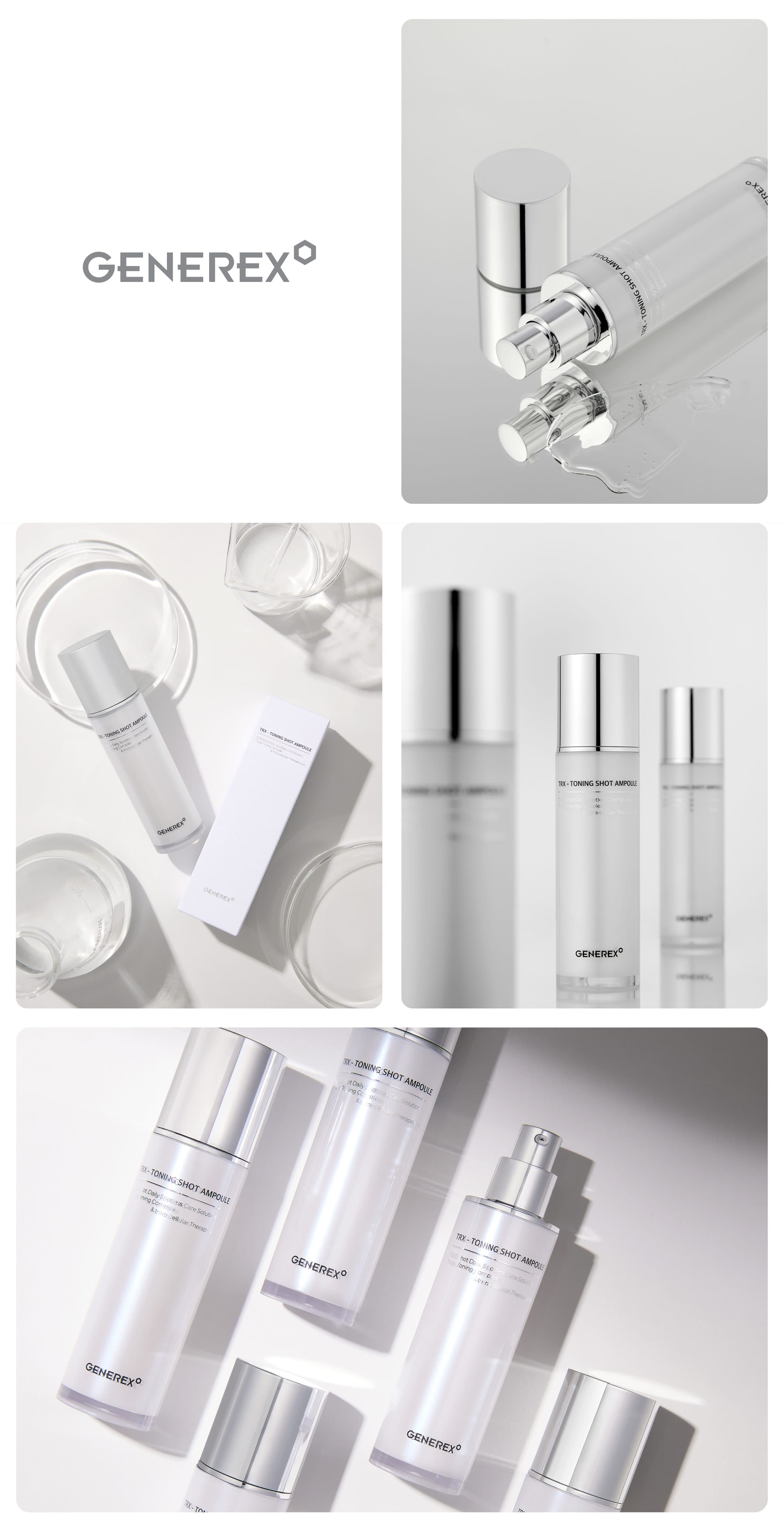 제너렉스 GENEREX TRX 두피앰플 Packaging Photography Detail page 작업물