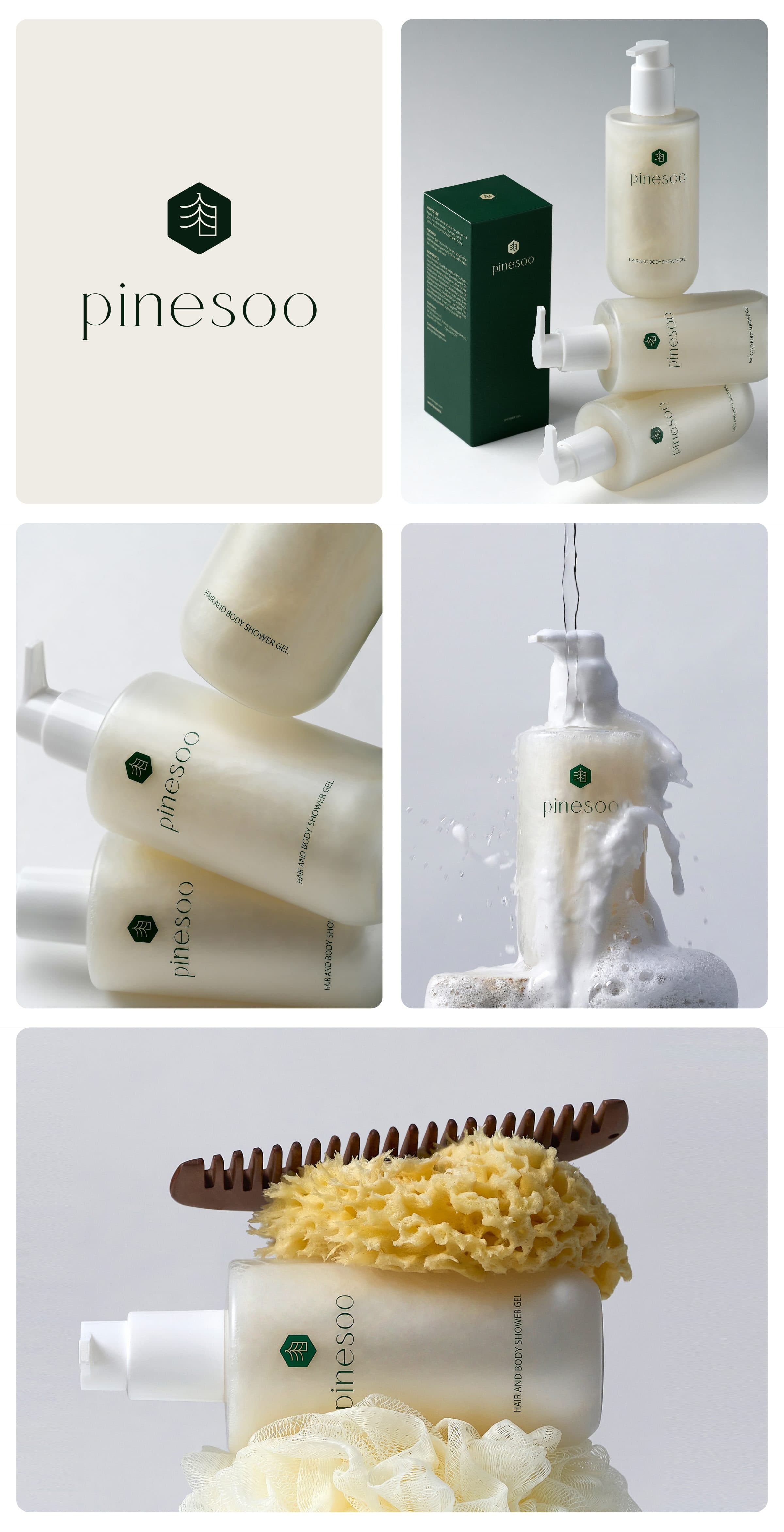 피노젠 pinesoo 샤워젤 Branding Packaging Photography Film Detail page 작업물