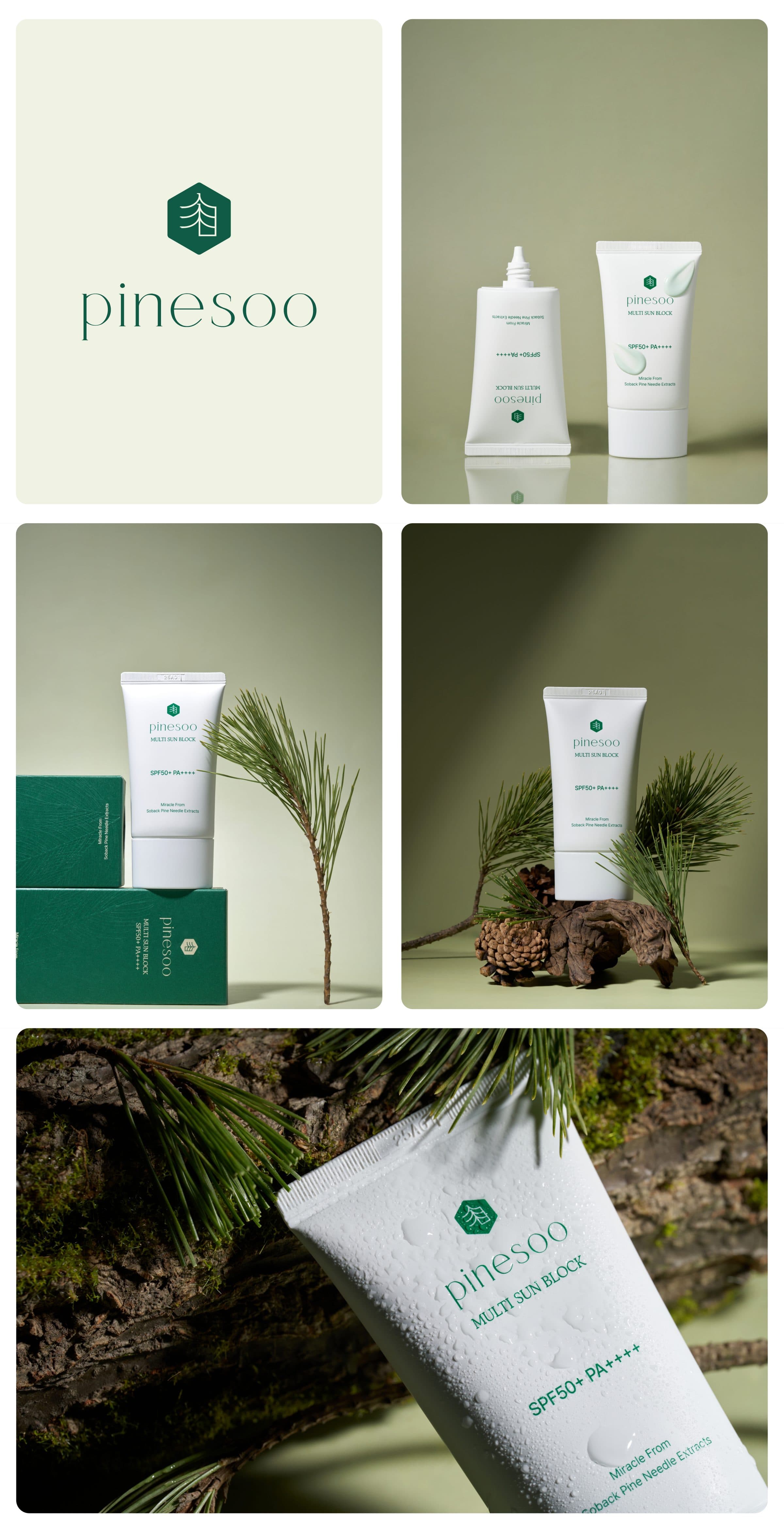 피노젠 pinesoo 선크림 Branding Packaging Photography Film Detail page 작업물