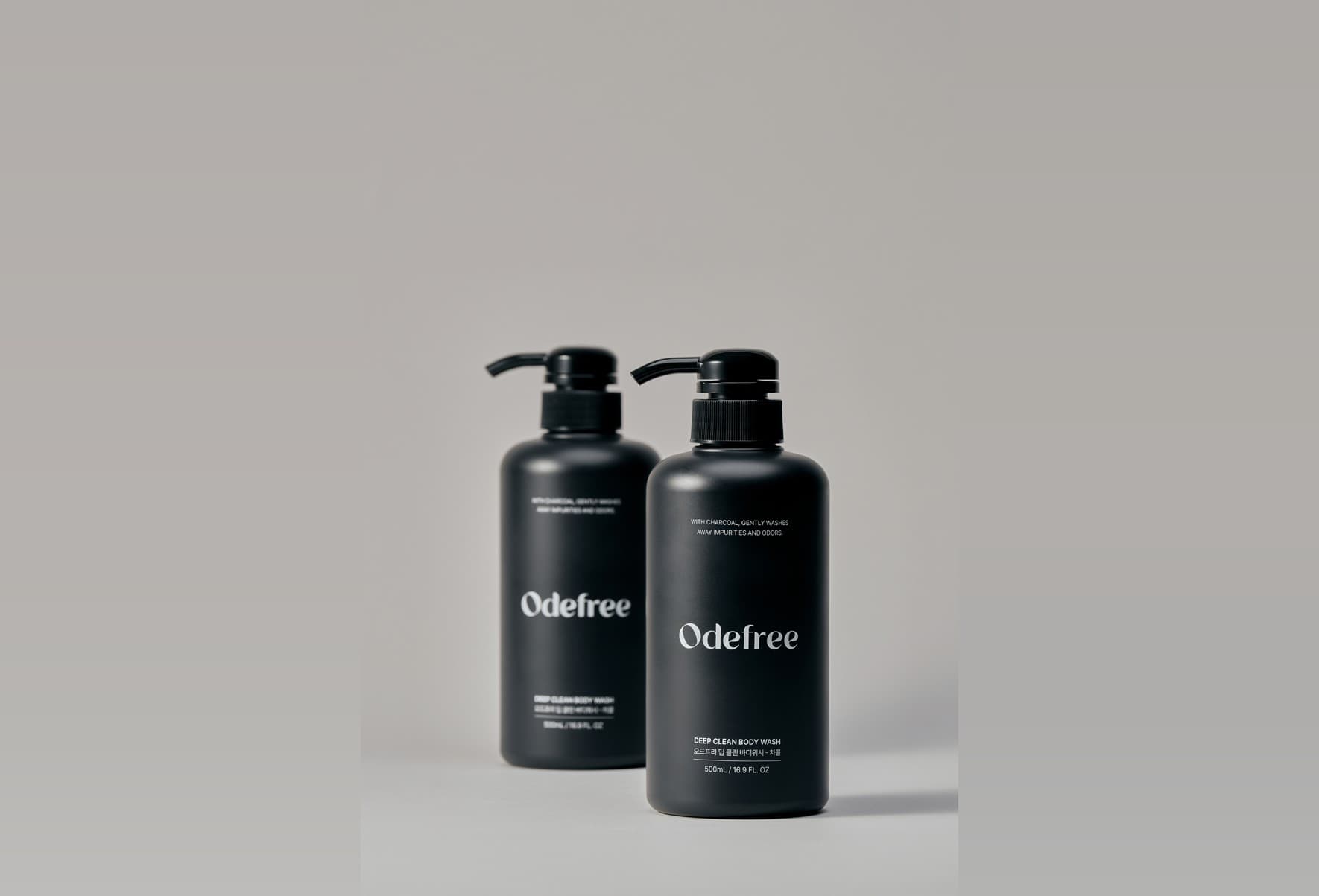 오드프리 Odefree 바디워시 패키지 디자인 작업물