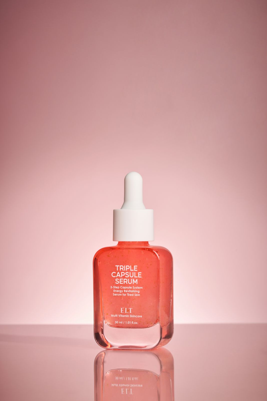 ELT COSMETIC · 캡슐세럼 — 동일 구도, 각도만 다른 제품 단독컷