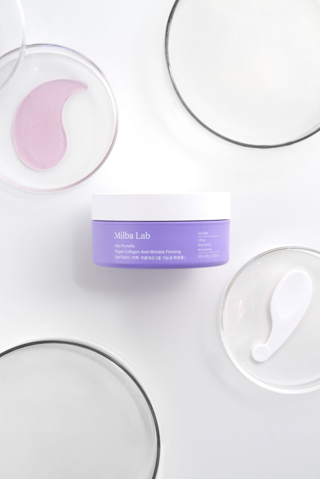 MILBALAB · 비건 콜라겐 아이패치 제품 촬영 컷