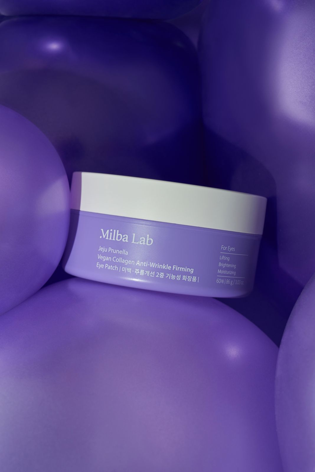 MILBALAB · 비건 콜라겐 아이패치 제품 촬영 컷