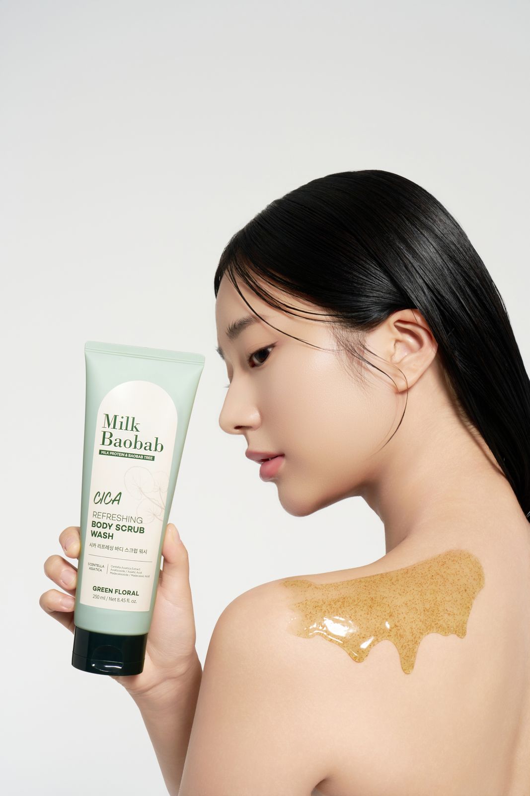 MILKBAOBAB · 시카 리프레시 바디 스크럽 워시 제품 촬영 컷