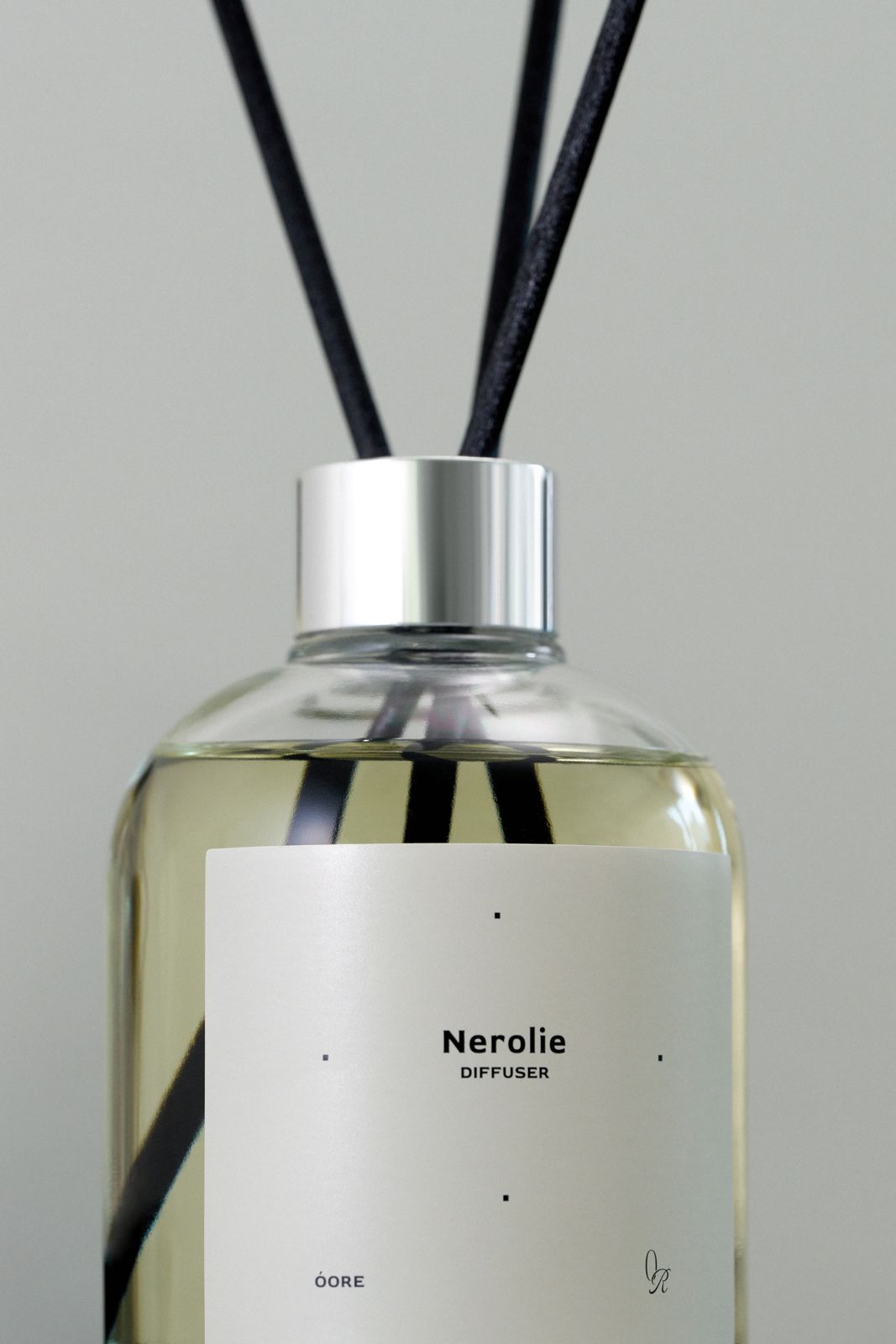 OORE · 디퓨저 — 디퓨저(Nerolie) 라벨 클로즈업 컷
