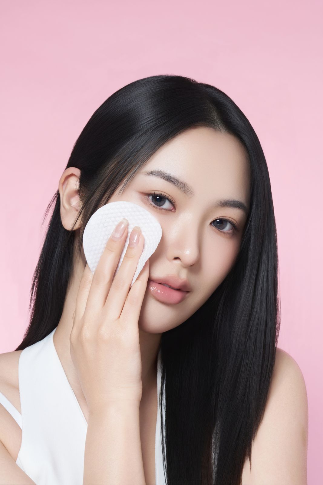 SHARON J · 도화패드 — 모델 컷