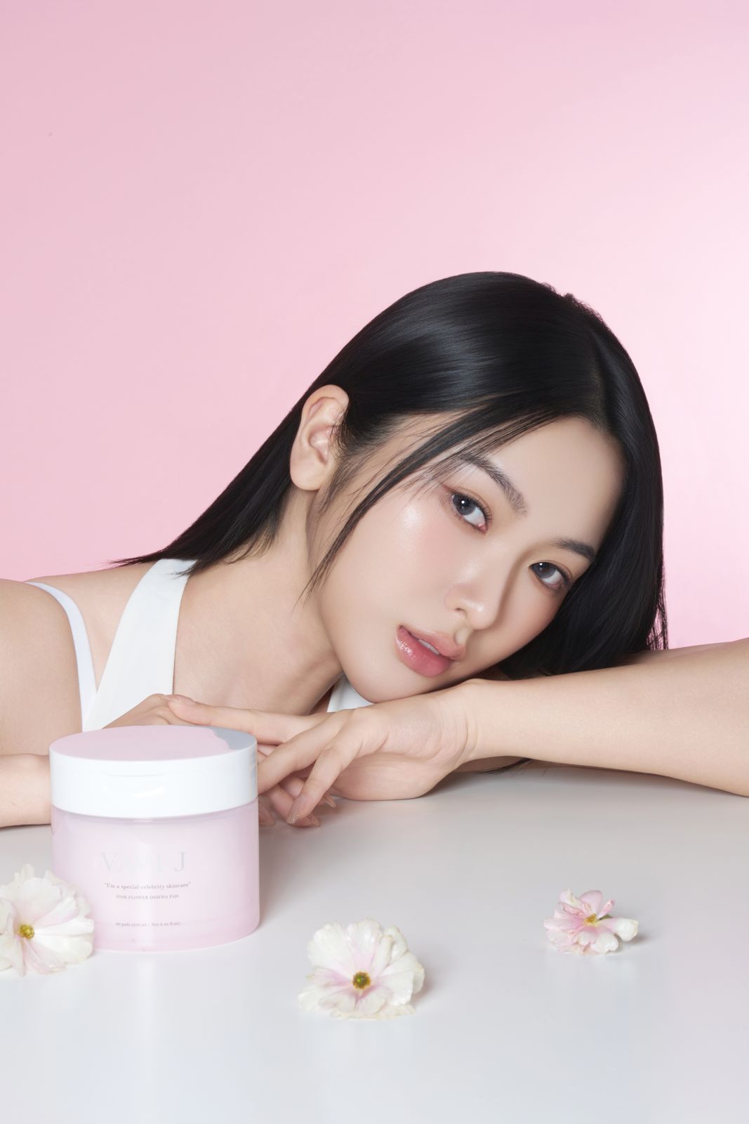 SHARON J · 도화패드 — 모델 컷