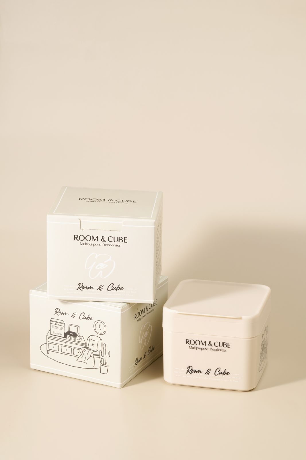 ROOM&CUBE · 멀티퍼포즈 디오도라이저 제품 촬영 컷