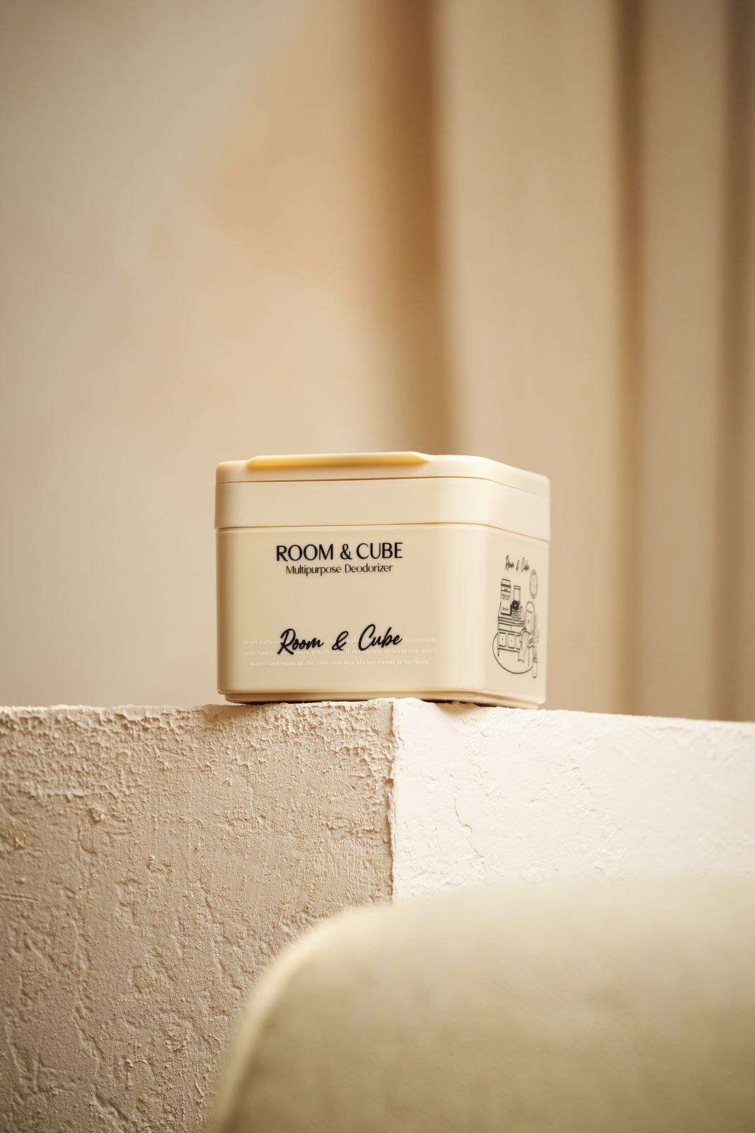 ROOM&CUBE · 멀티퍼포즈 디오도라이저 제품 촬영 컷