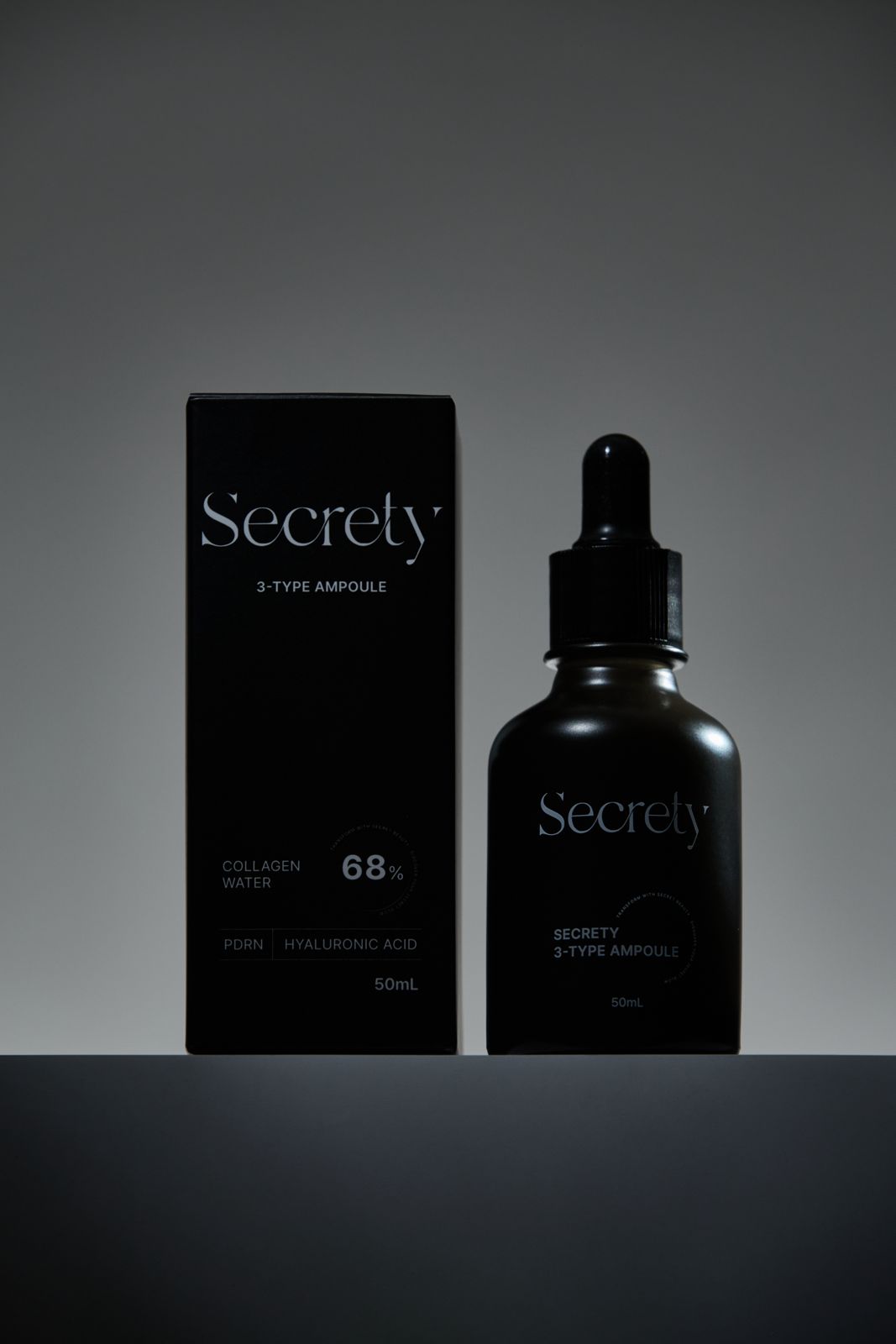 SECRETY · 씨크리티 앰플 제품 촬영 컷