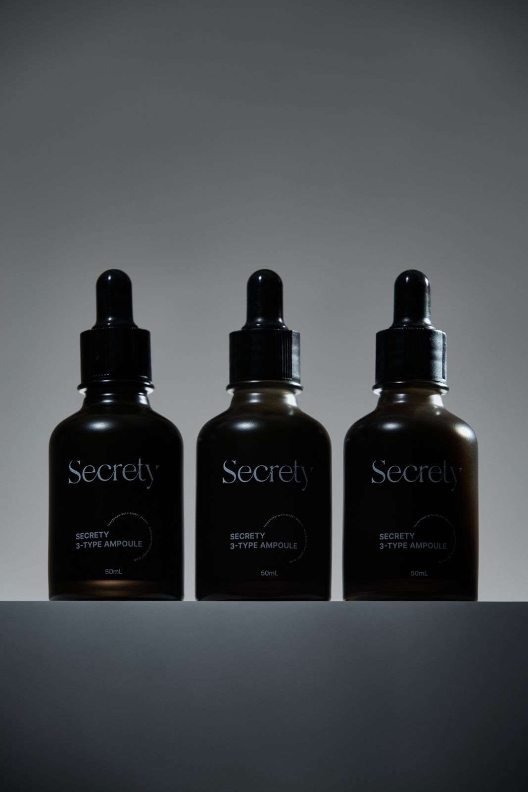 SECRETY · 씨크리티 앰플 제품 촬영 컷