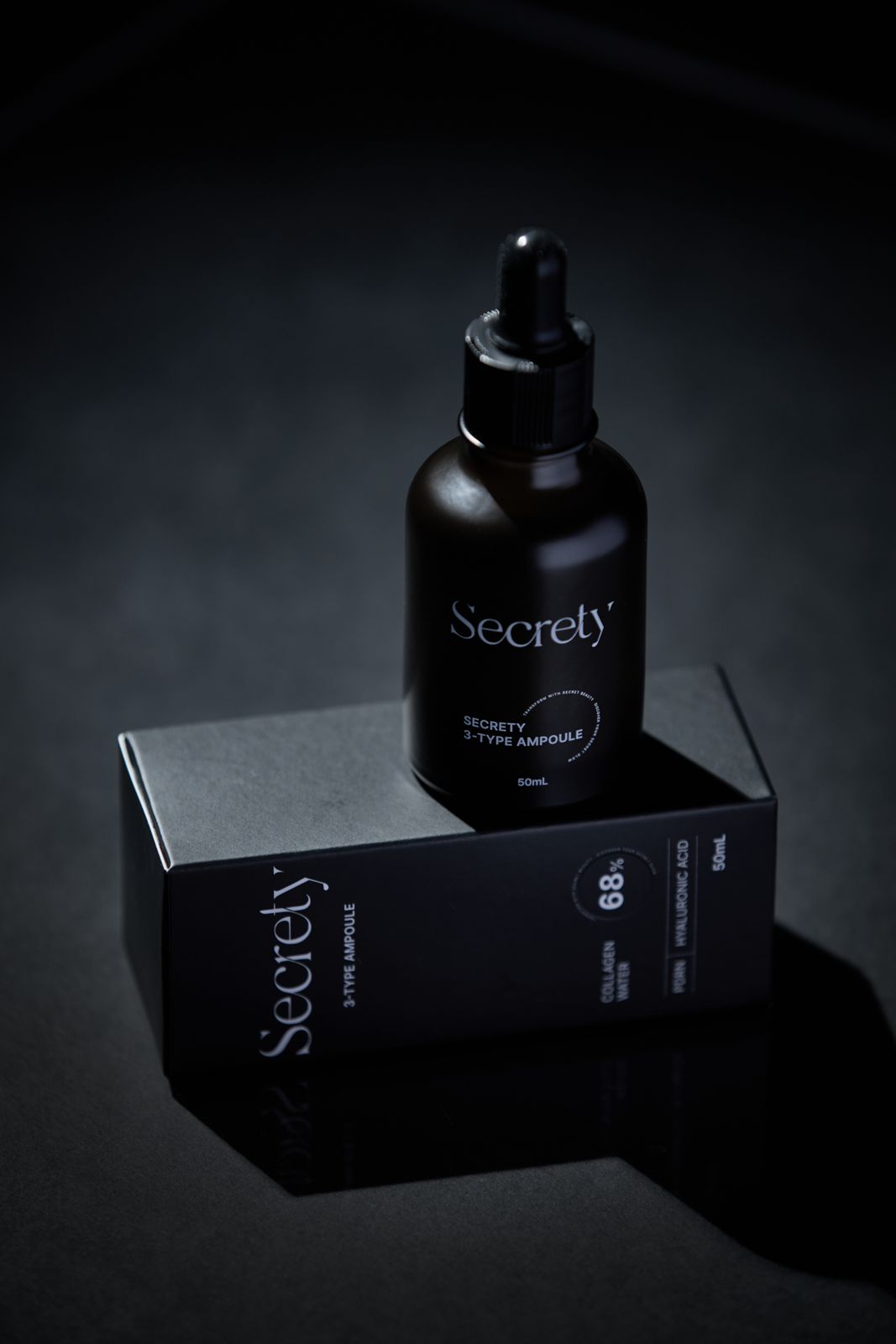 SECRETY · 씨크리티 앰플 제품 촬영 컷