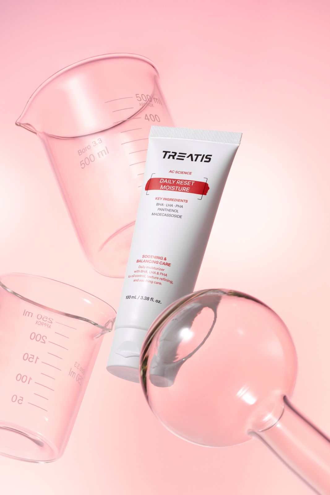 TREATIS · AC 사이언스 데일리 리셋 모이스처 제품 촬영 컷