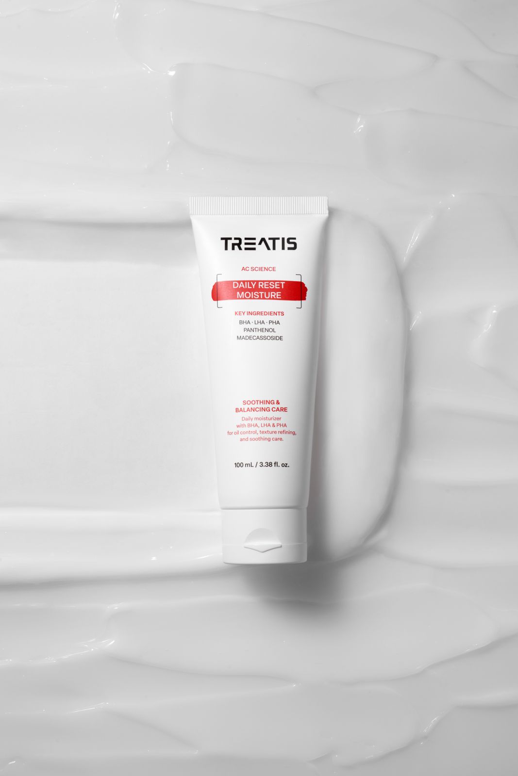 TREATIS · AC 사이언스 데일리 리셋 모이스처 제품 촬영 컷