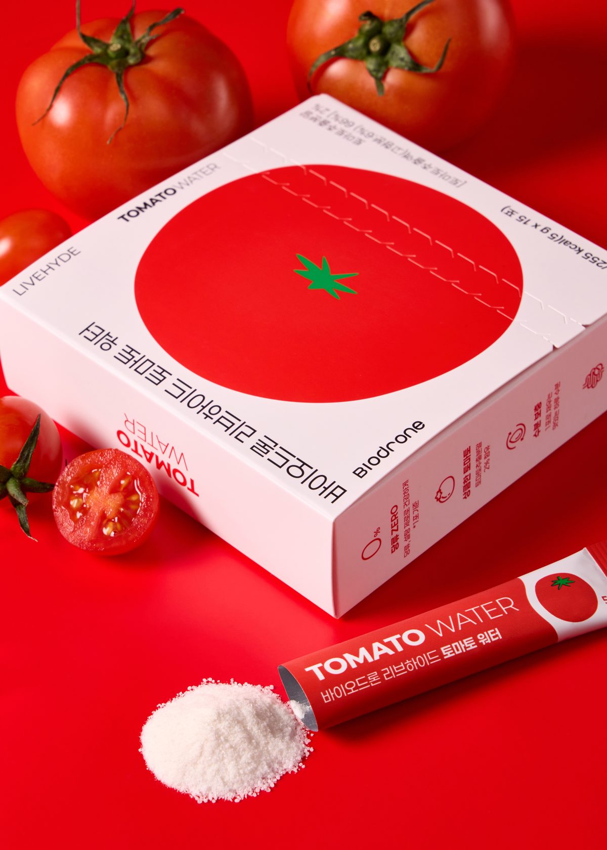 BIODRONE 리브하이드 토마토워터 상세페이지 디자인